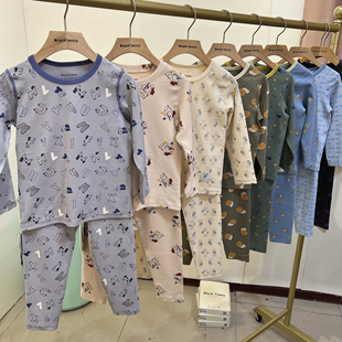 2025小黑托昵尼内衣秋衣裤套装中大男童秋冬舒绒棉宝宝棉内衣厚