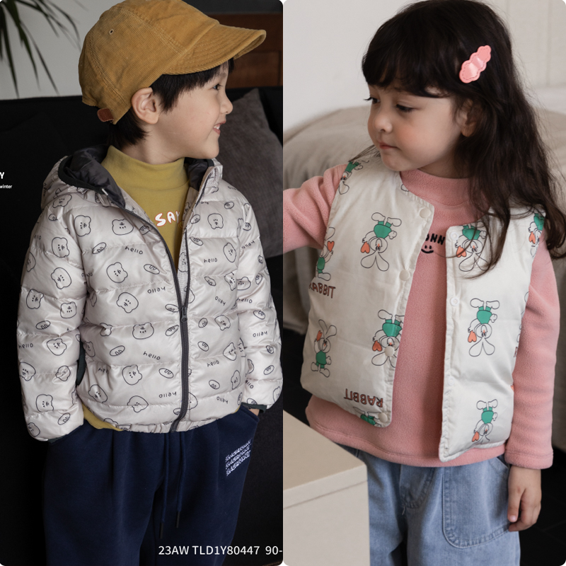 小黑托昵羽绒马甲羽绒衣