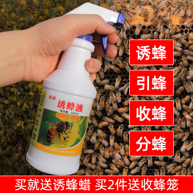 招蜂水诱蜂水神奇引蜂水蜜蜂信息素野外诱蜂工具蜂药诱蜂桶600ml