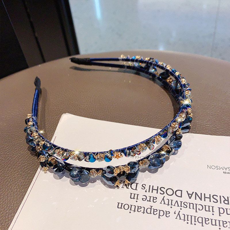 重工女年镶钻发箍百搭气质轻奢潮