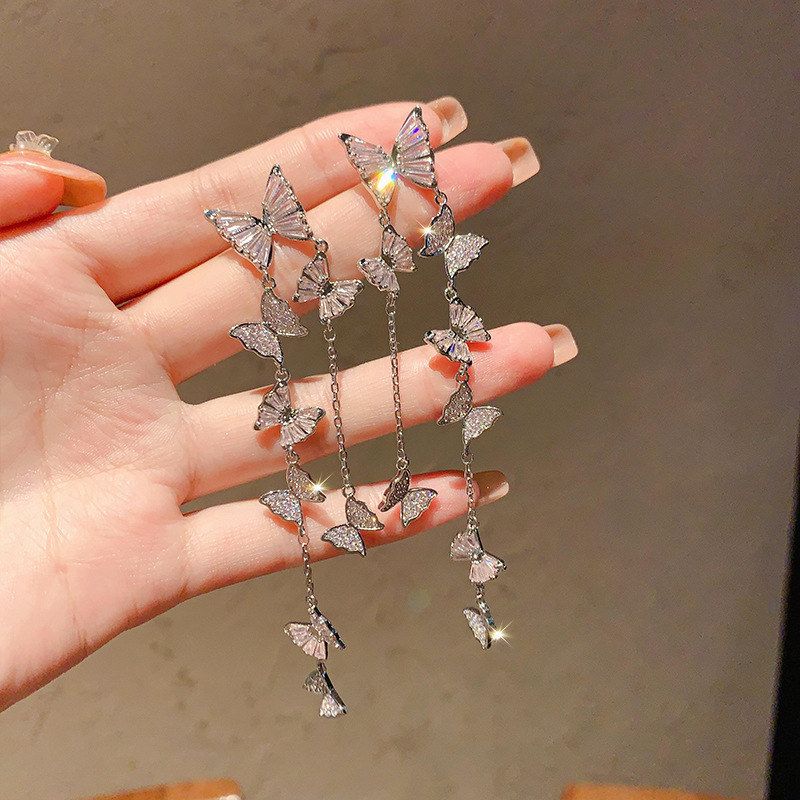 气质耳环高级感时尚流苏超仙满