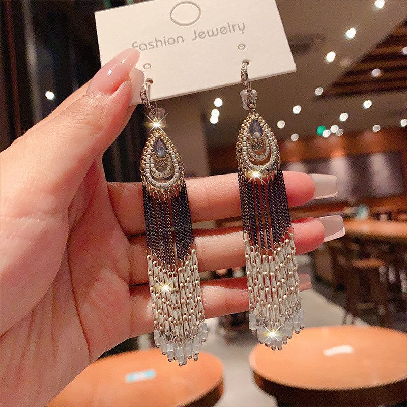 耳饰宫廷风新款时尚长款气质网红