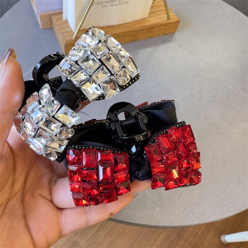 闪钻发卡法式抓夹少女网红韩国