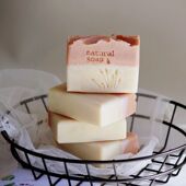 幕橙玫瑰牛奶皂手工皂冷制皂儿童可用洗脸洗澡伴手洁面皂沐浴皂