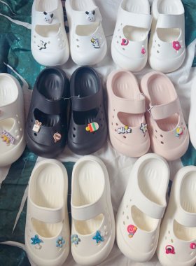 夏季厚底EVA女款联名洞洞鞋