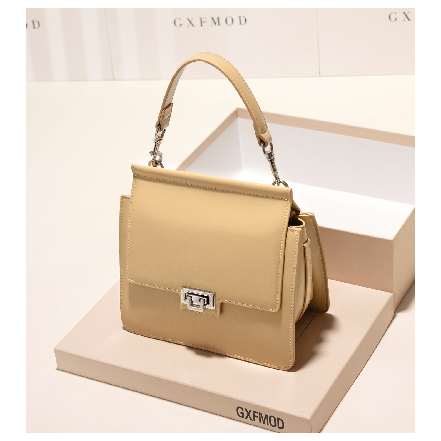 GXFMOD时尚潮流真皮手提斜挎女包