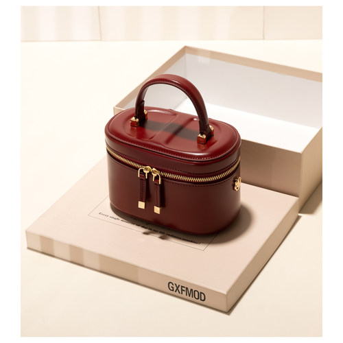 GXFMOD小圆包复古牛皮单肩斜挎包