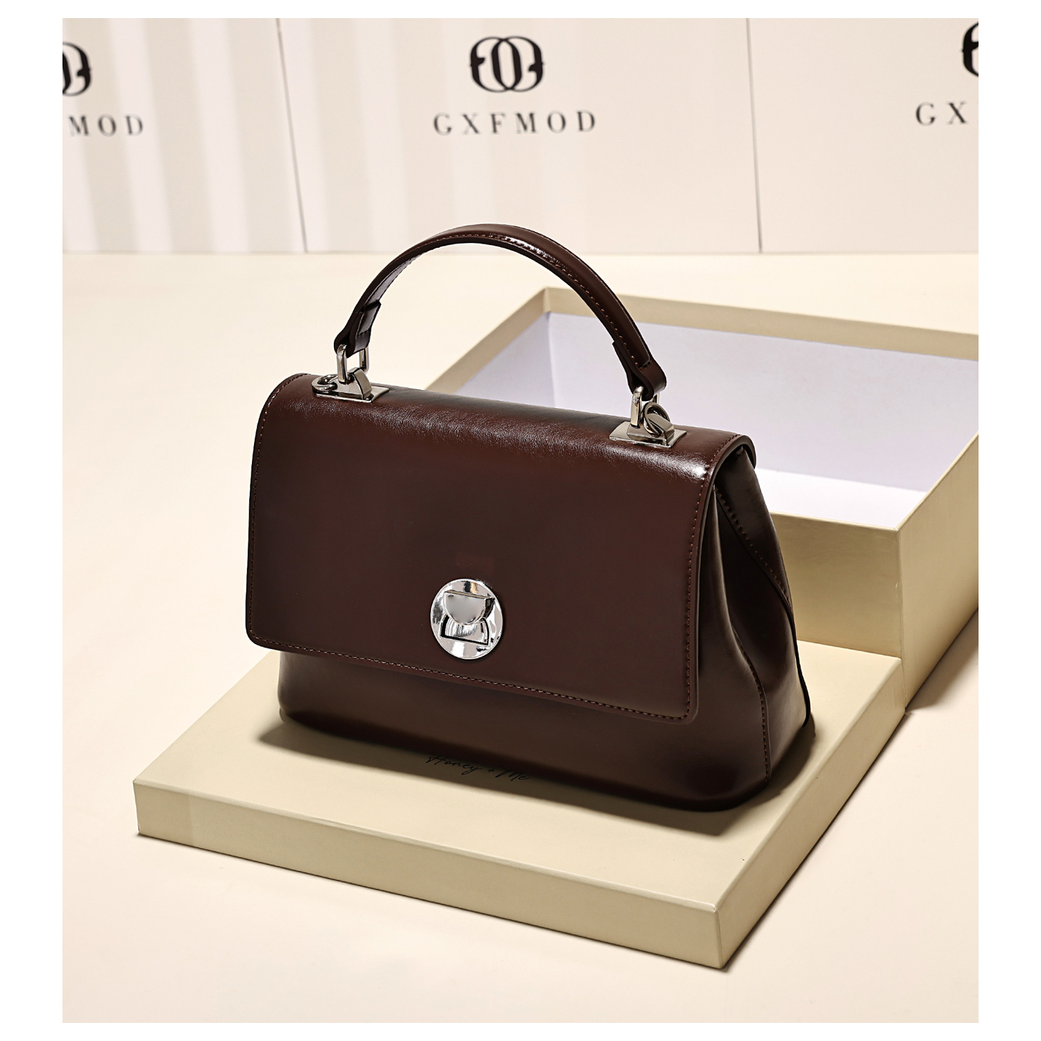 小众设计牛皮软皮简约小方包女