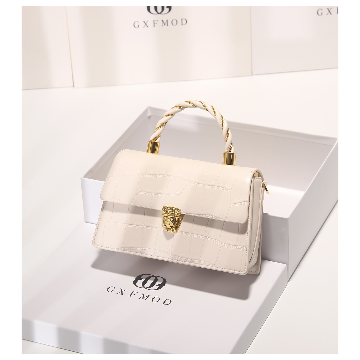GXFMOD 新品小众设计高级感女包2026春夏轻奢单肩手提斜挎小方包