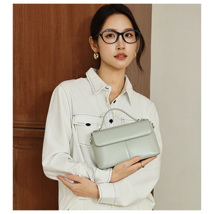 GXFMOD小众设计高级感牛皮小方包女2026春季新款轻奢简约斜挎包包