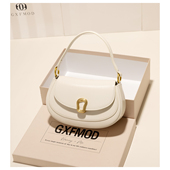 GXFMOD小众品牌法式 牛皮通勤包女高级感腋下包2025春夏时尚 马鞍包