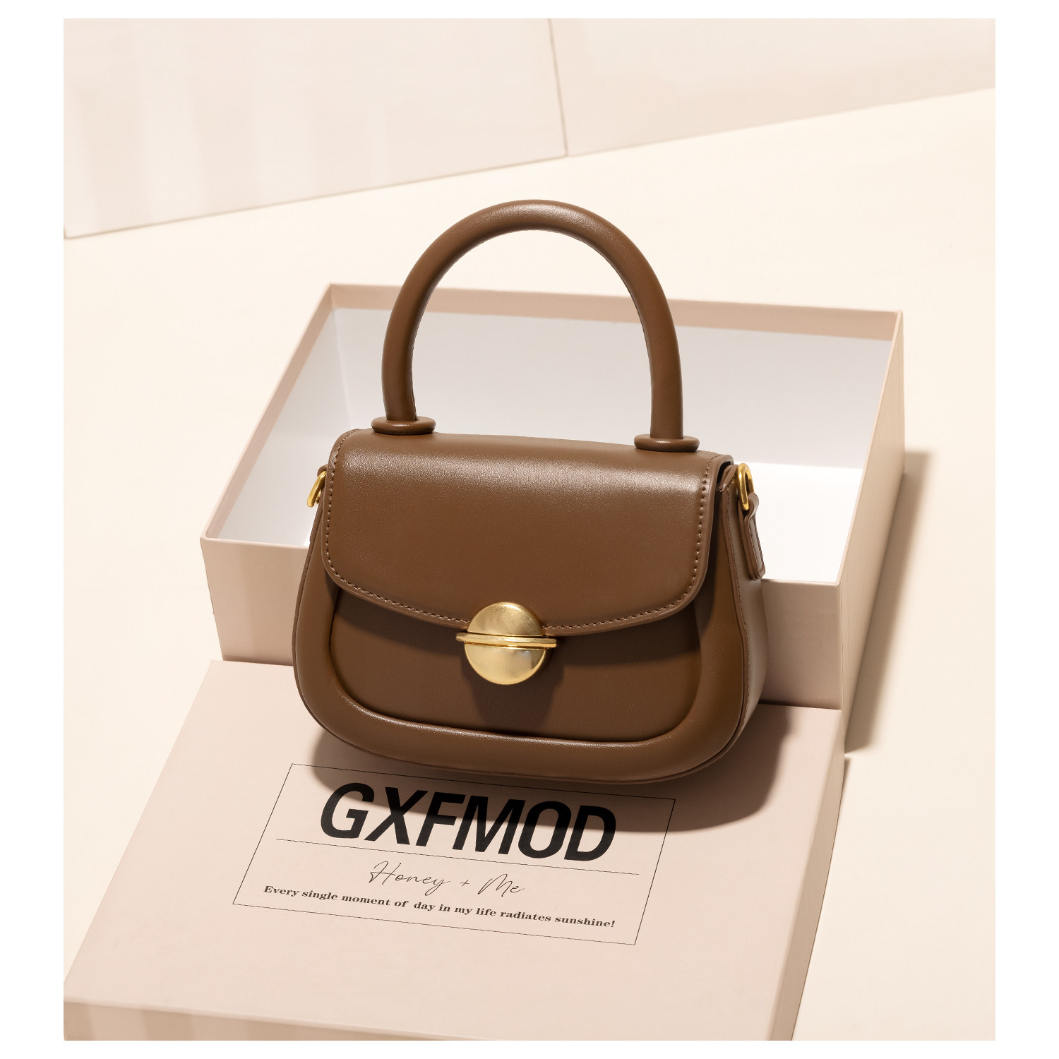 GXFMOD时尚手提包包女轻奢复古小方包2025春夏百搭ins单肩斜挎包,箱包皮具/热销女包/男包,小方包,淘宝优惠券,粉丝福利购,淘宝优惠卷