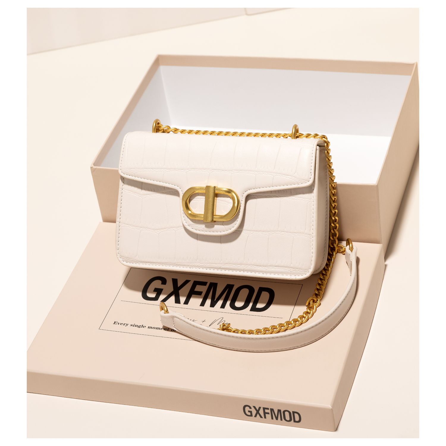 GXFMOD时尚链条小方包单肩女包
