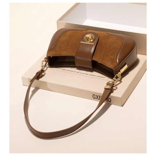 GXFMOD秋冬通勤包单肩斜挎法棍包