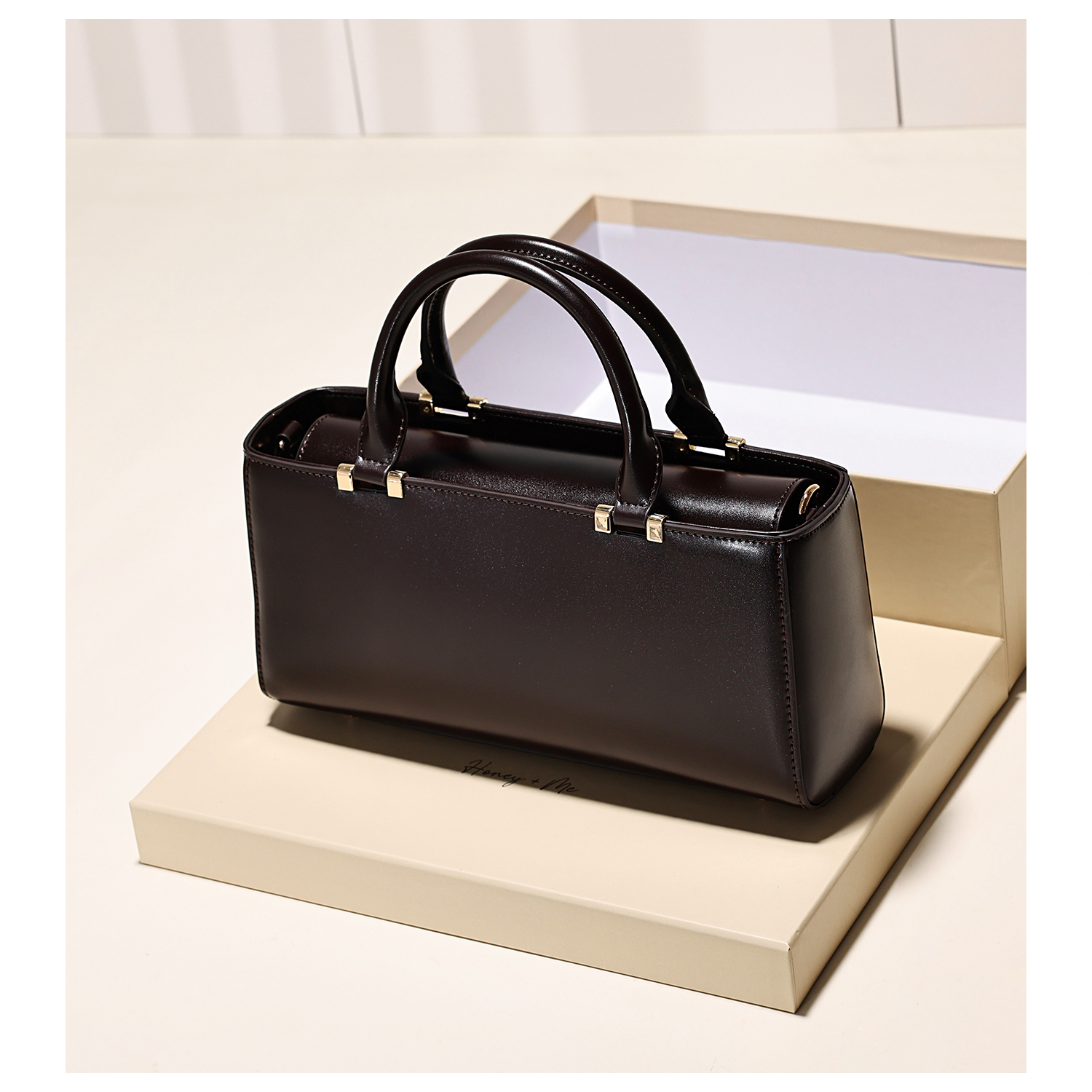 GXFMOD小众品牌真皮小方包女2025秋冬新款时尚轻奢通勤手提斜挎包