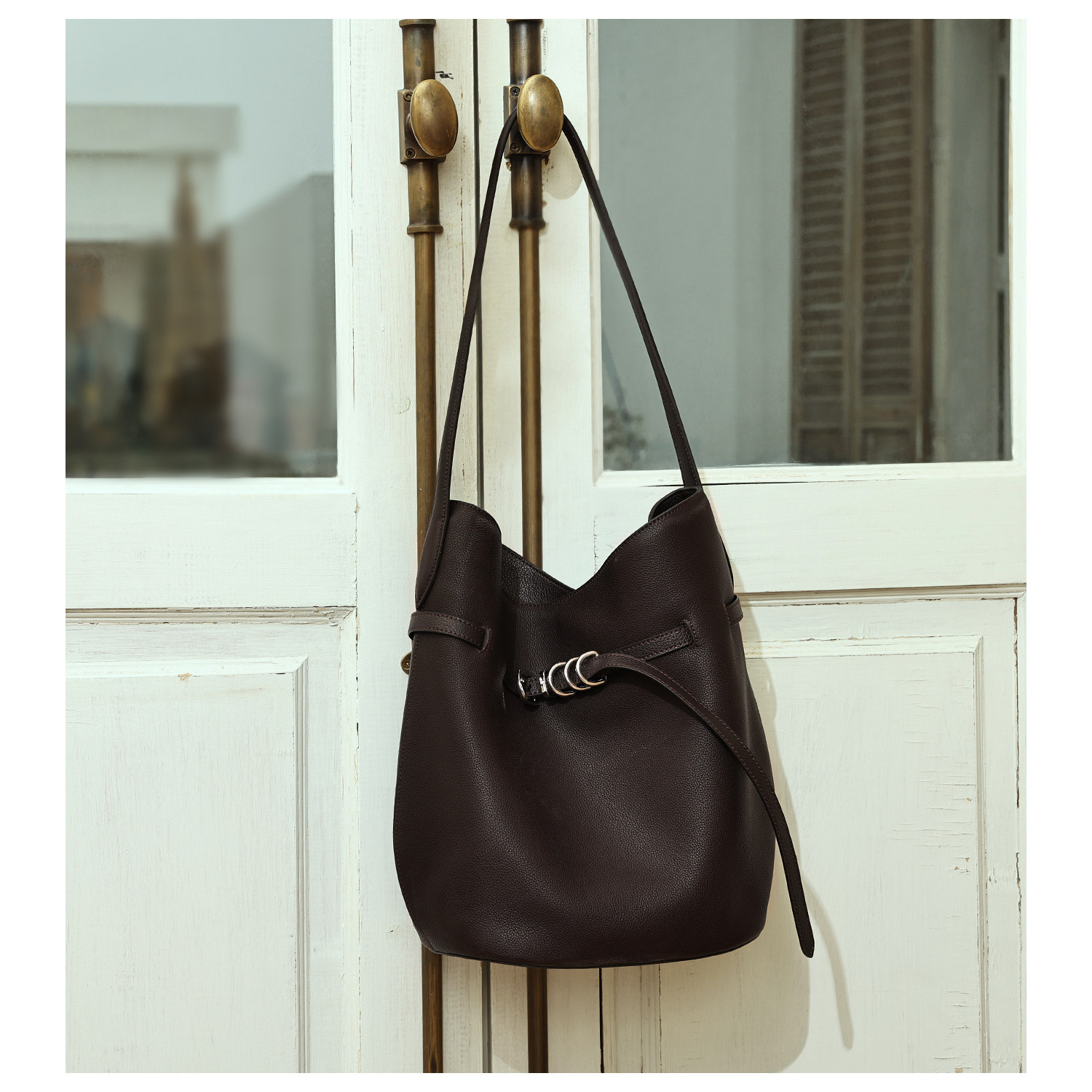 GXFMOD复古高级感头层牛皮水桶包女2026早春上新通勤大容量腋下包,箱包皮具/热销女包/男包,腋下包,淘宝优惠券,粉丝福利购,淘宝优惠卷