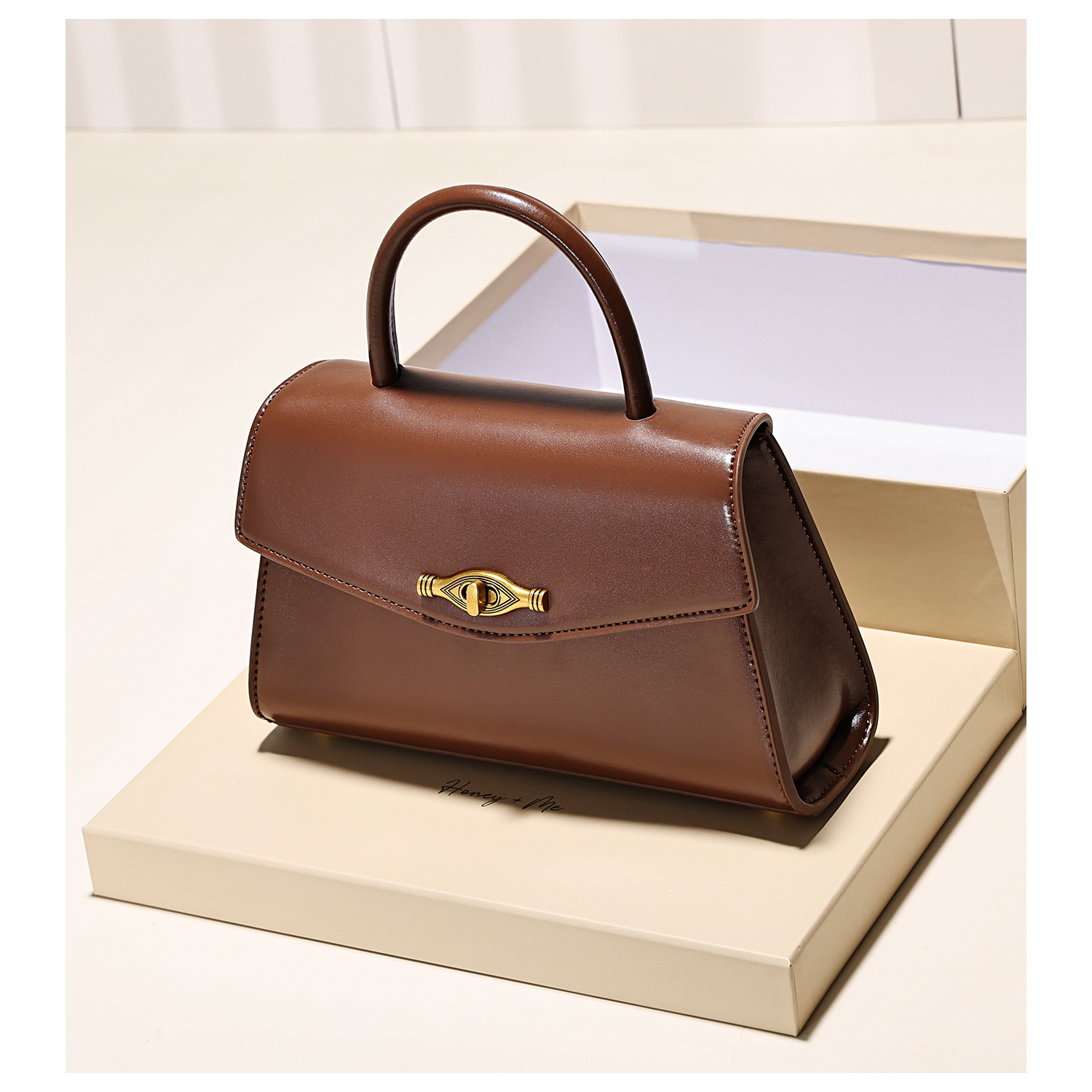 小众品牌高级感复古手提小方包女