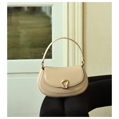 GXFMOD牛皮马鞍包女百搭斜挎