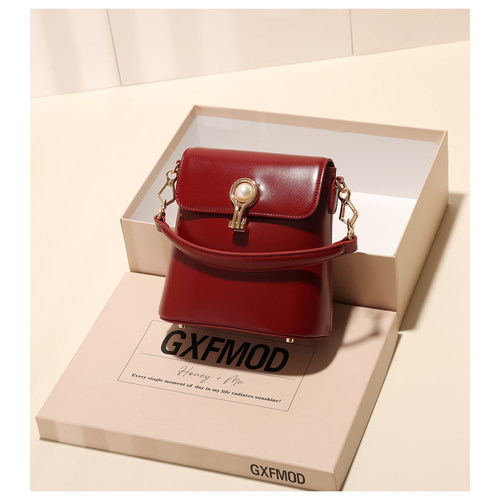 GXFMOD原创真皮手提女包结婚包