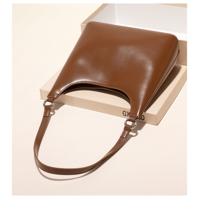 GXFMOD复古牛皮托特包腋下女包