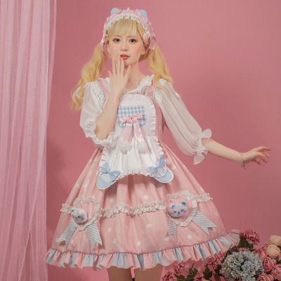 珍妮熊日记lolita裙原创正版可爱日常呲甜系洛丽塔洋装公主裙lo