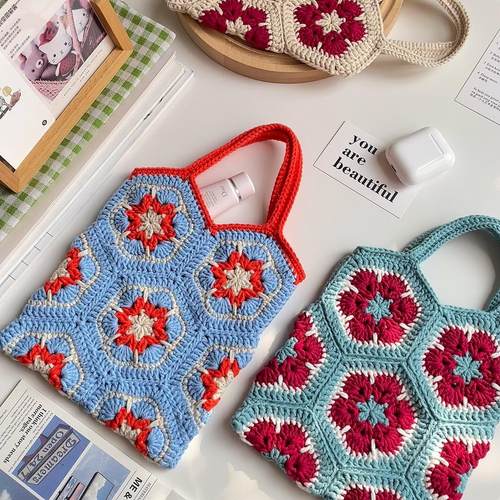 钩针编织毛线包diy手工材料