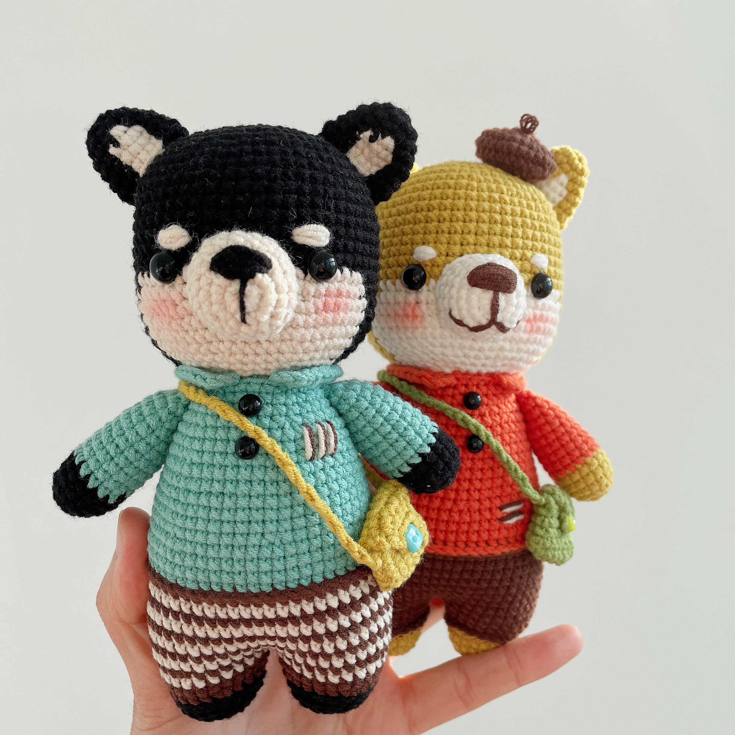 生肖毛线编织钩针玩偶diy勾线解闷手工材料包狗狗柴犬送女友礼物