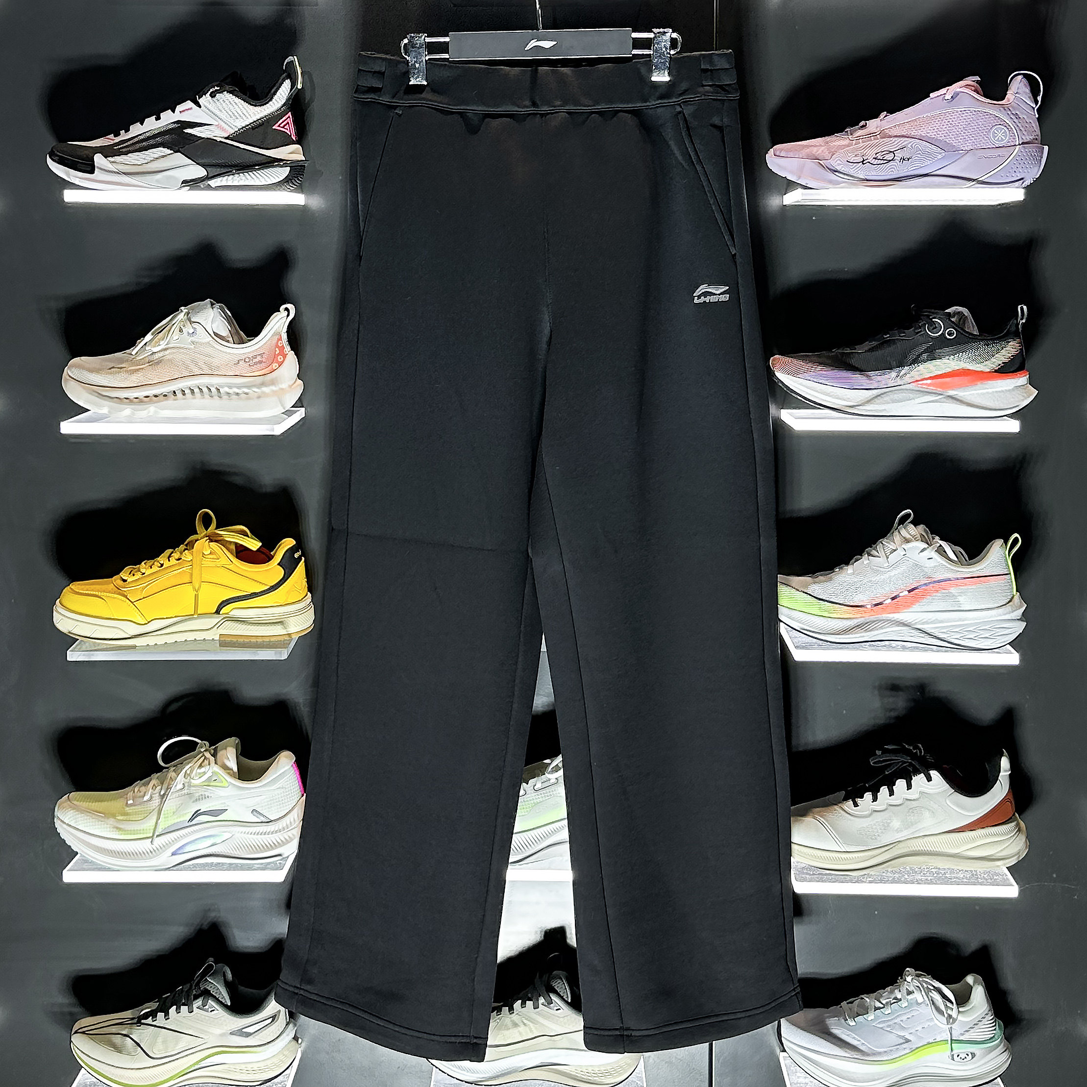 李宁卫裤2026春新款男子直筒吸汗舒适百搭宽松休闲运动裤 AKLW325