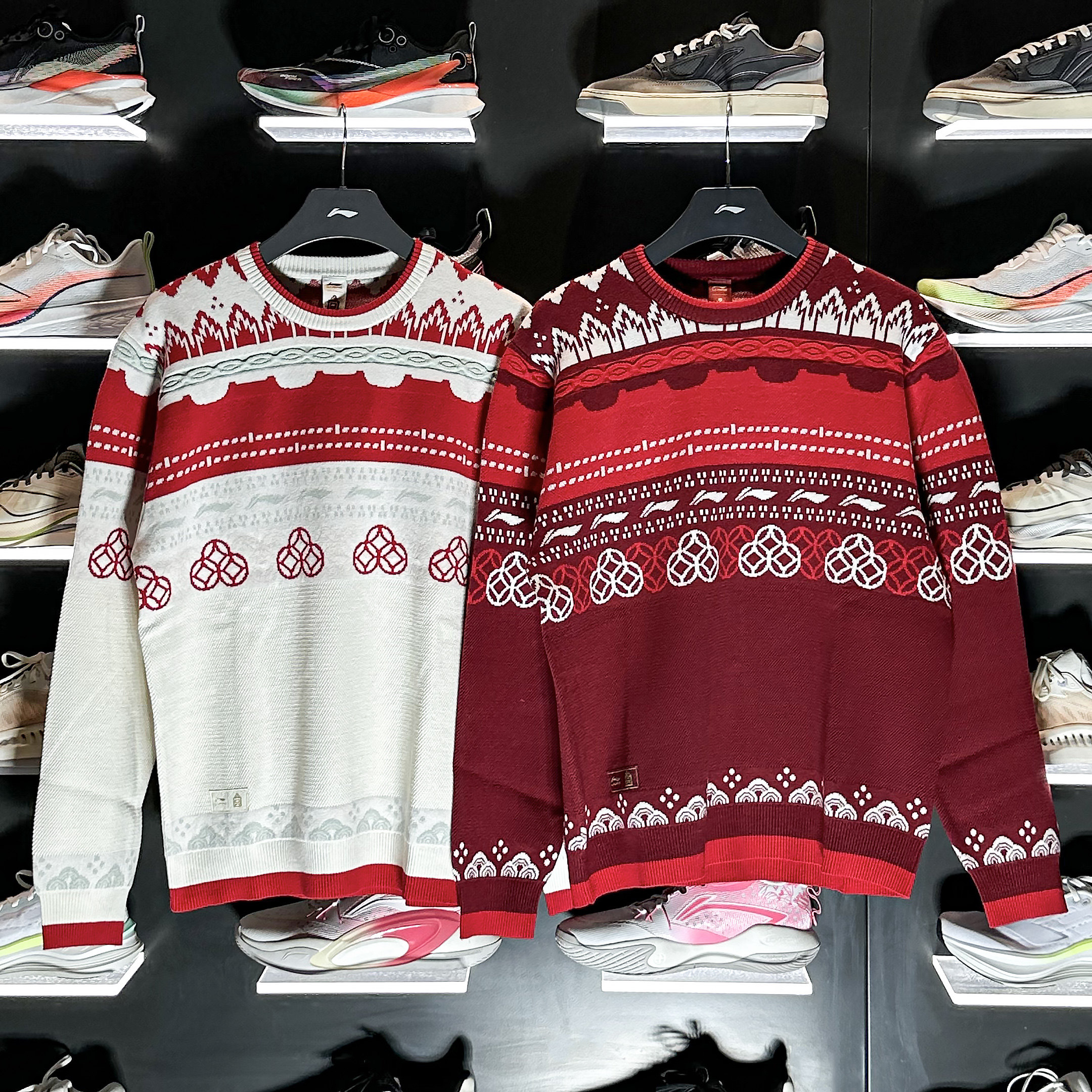 李宁编织衫男子 2026春新款中国文化故宫联名休闲套头毛衣AMBW049