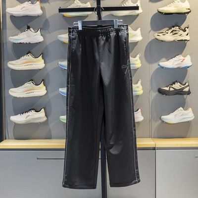 李宁运动裤男裤休闲加绒直筒卫裤