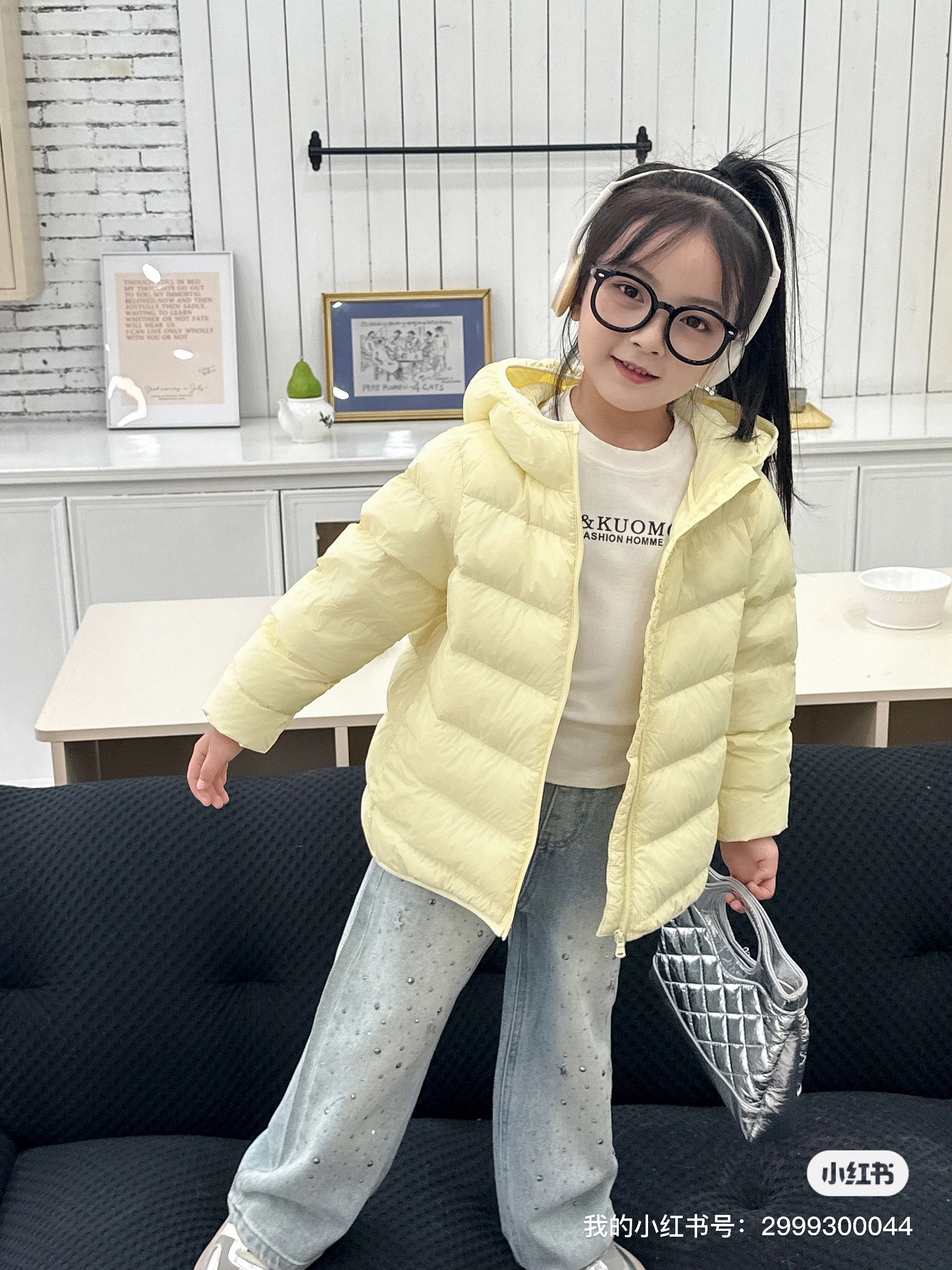 史努比Snoopy儿童轻薄羽绒服男女童外套秋冬连帽上衣校服神器保暖