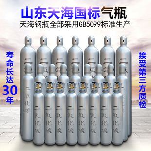 国标二氧化碳瓶无缝钢瓶co2气罐 10升15升40升水族鱼缸啤酒二保焊