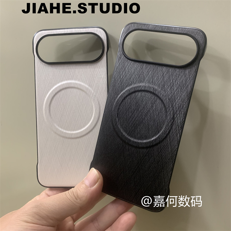 无边框贴金丝纹适用荣耀500pro手机壳磁吸荣耀x70硬壳荣耀400轻薄荣耀300保护壳荣耀200轻奢90商务荣耀8070男