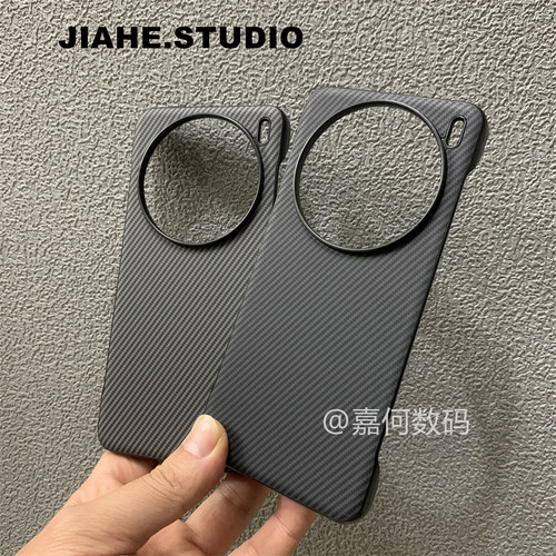 仿凯夫拉纹无边框碳纤维纹适用vivo x200 pro mini手机壳s20pro手机壳磁吸保护壳s30promini轻奢商务轻薄半包