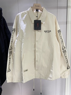 SSUR PLUS 骨头正品潮男轻薄梭织教练夹克收口外套