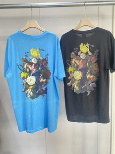 BODIE潮牌中指贱猫宗教油画情侣T恤短袖 HEAVENLY 帅 RipNDip 新品