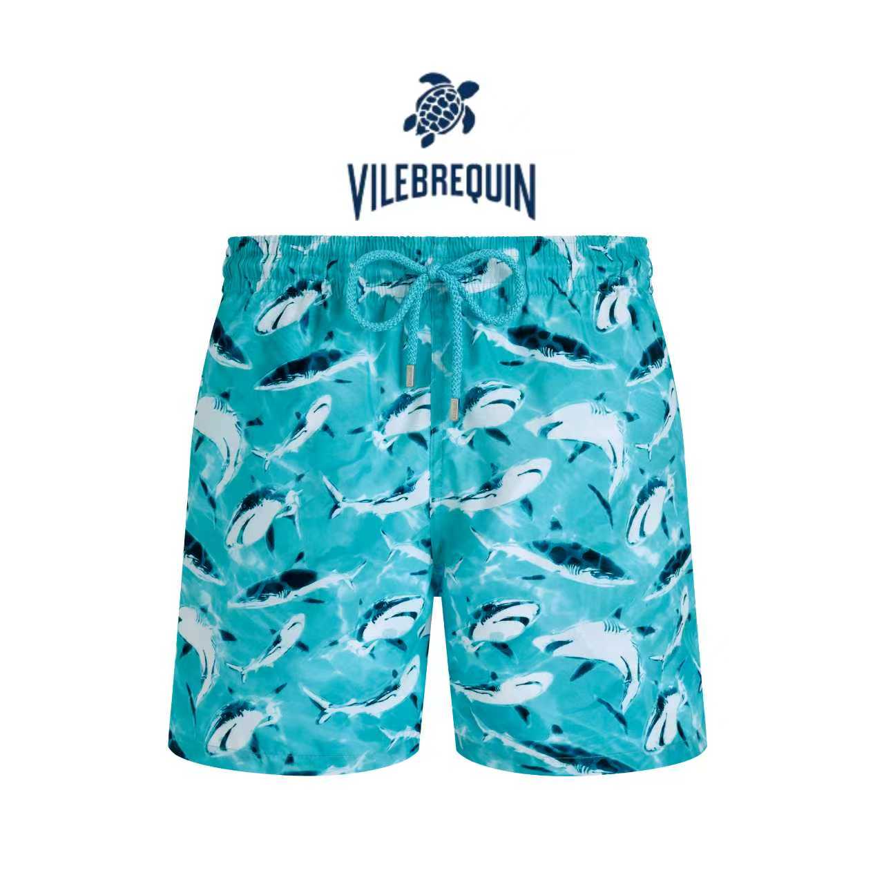VILEBREQUIN沙滩裤鲨鱼双层泳裤