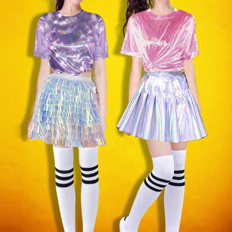 夏季亮闪闪拉拉队女团舞蹈演出服