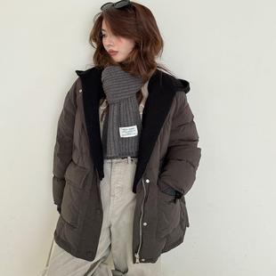 欧货高级感2025冬季新款90白鸭绒羽绒服女短款遮臀设计感加厚外套