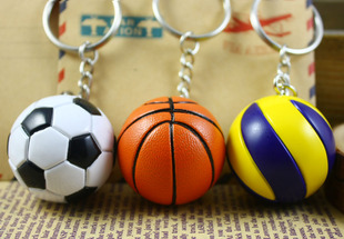 迷你足球籃球排球模型鑰匙扣科比男生球迷比賽小掛件掛飾禮品禮物