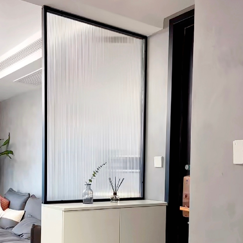 简约长虹玻璃屏风半墙隔断入户玄关卫生间洗漱台装饰客厅餐厅遮挡