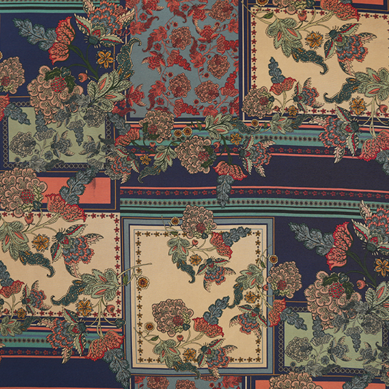 40姆米重绉香云纱百家布提花旗袍连衣裙新中式布料真丝丝绸面料