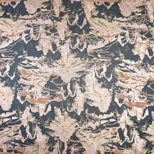 宋锦香云纱35姆米金山烟云纹提花旗袍连衣裙新中式布料真丝面料