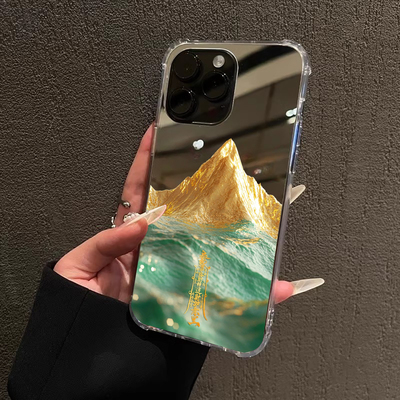 高能量财神金山适用iPhone17苹果14手机壳15ProMax八方来财16e女13三星S24Ultra磁吸镜面Pura70华为Mate40Pro