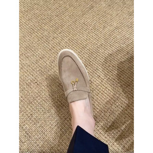 【渠道顶板】超软~乐福鞋女lp一脚蹬单鞋真皮平底休闲懒人流苏扣