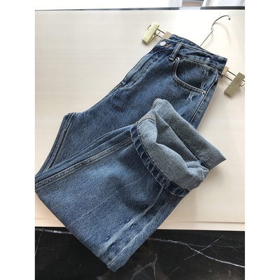 ANCHUDSS 好帅的一条阔版牛仔裤！肌理感全棉水洗宽松直筒牛仔裤