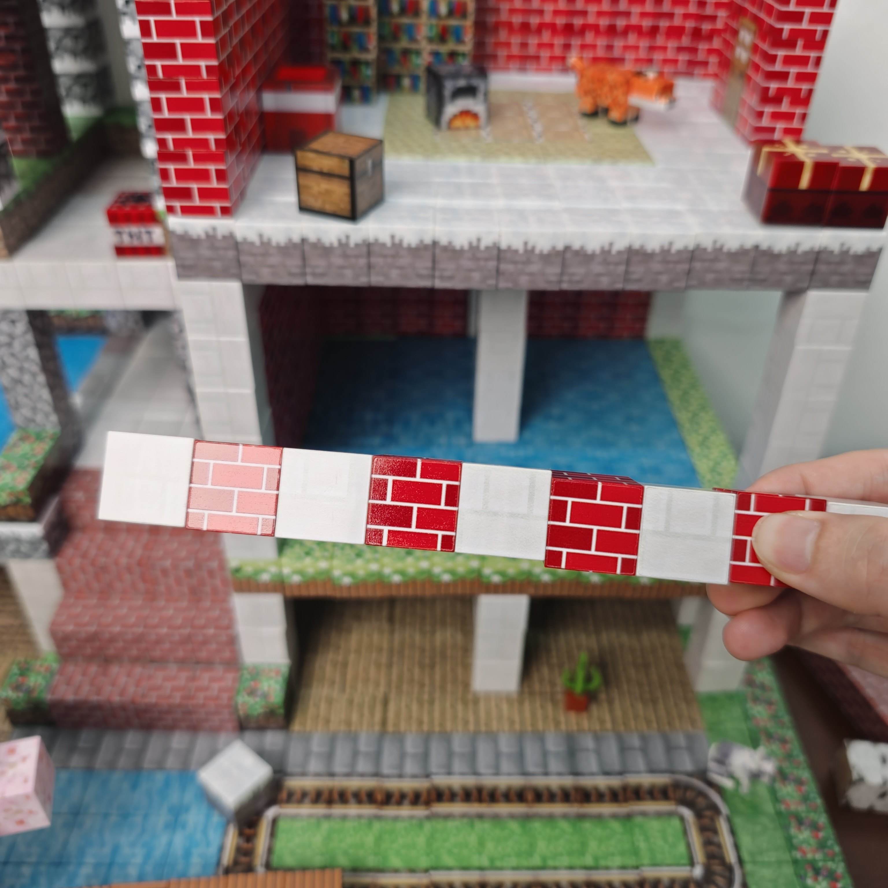 高品质1拖7颗磁磁我的世界磁力方块游戏迷你磁铁益智拼装积木玩具