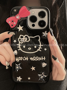 可爱甜酷星星蝴蝶结KT猫vivoS19 S18 S17手机壳S16e/s15/s12新款x200 x100软壳X90s X80 X70 X60保护套女T2X