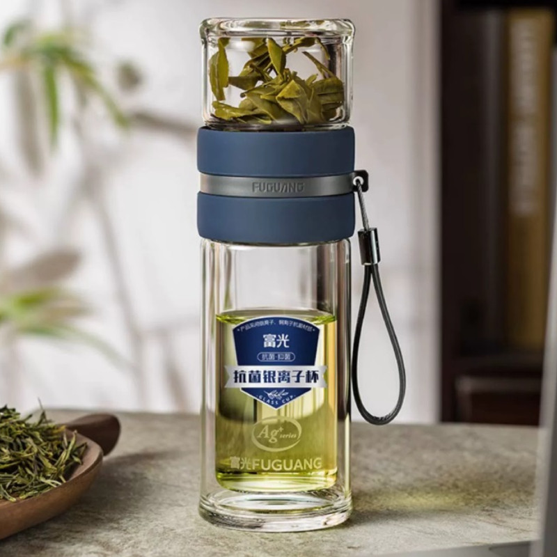 富光紫金银离子抗菌泡茶师双层防烫高硼硅玻璃精致便携提绳保温杯使用感如何?