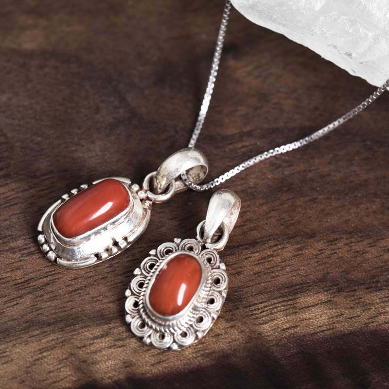 尼泊尔纯手工女宝石吊坠纯银吊坠